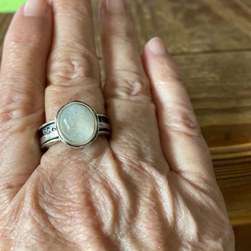 Moonstone Spinner Ring